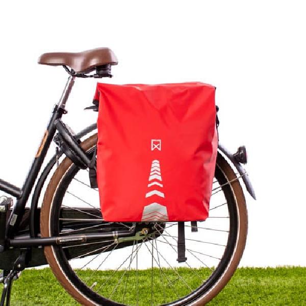 Dubbele Sportieve Fietstas 34L Rood