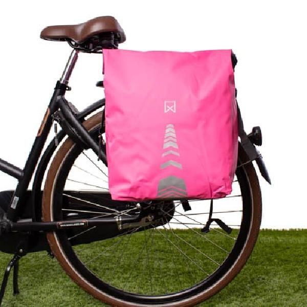 Dubbele Sportieve Fietstas 34L Roze