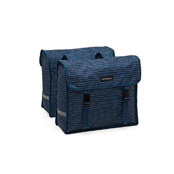 Dubbele fietstas Fiori Double Nomi Blue 30L