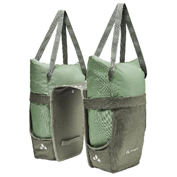 Dubbele fietstas Twinshopper 44L Willow Green