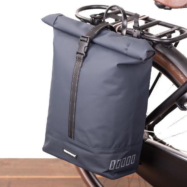 Enkele fietstas Rolltop Recycled 20L Blauw