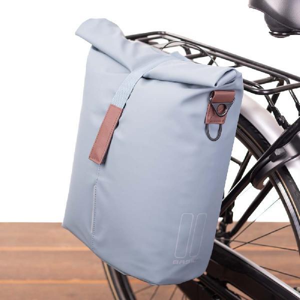 Enkele fietstas Shopper City MIK Studs 16L Grafietblauw