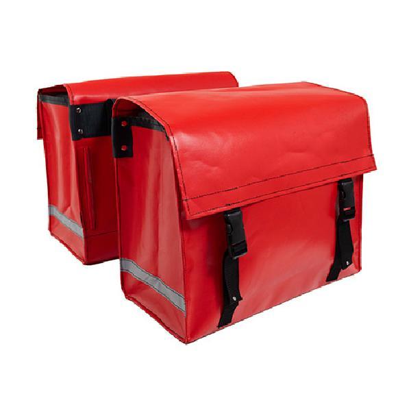 Dubbele fietstas Nostalgic 52L Red