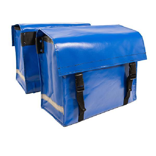 Dubbele fietstas Nostalgic 52L Blue