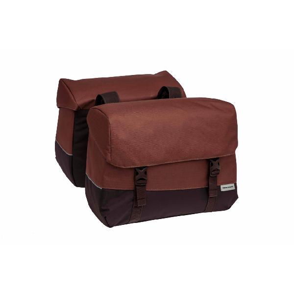 Dubbele fietstas Oslo Joli Double 37L Bordeaux/roest