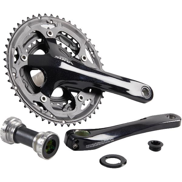 Crankstel met 3 bladen 30/39/50 tanden shimano sora (170 mm)