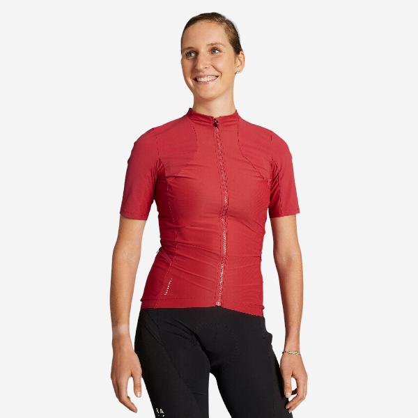 Mtb-shirt met korte mouwen race rood