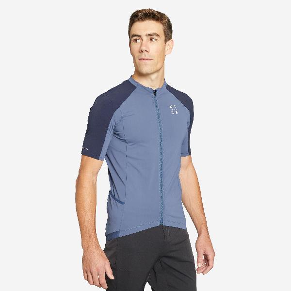 Mtb shirt met korte mouwen race 700 blauw