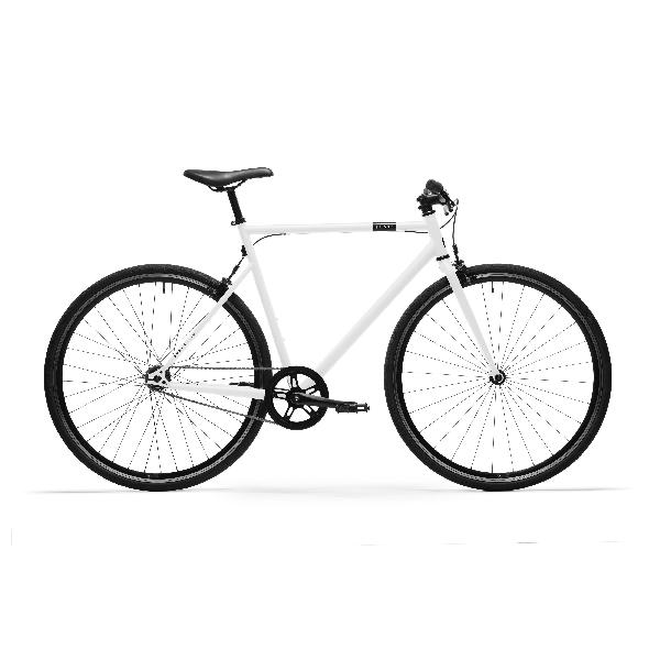 Stadsfiets single speed 500 wit