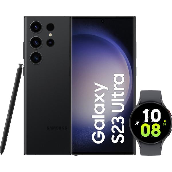 Samsung Galaxy S23 Ultra 512GB Zwart 5G + Galaxy Watch5 Zwart 44mm