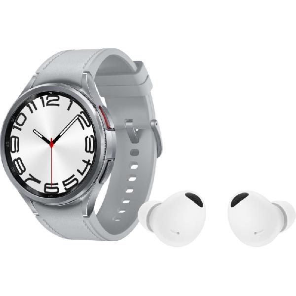 Samsung Galaxy Watch 6 Classic Zilver 47mm + Samsung Galaxy Buds 2 Pro