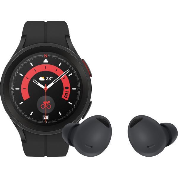 Samsung Galaxy Watch5 Pro 4G Zwart 45mm + Samsung Buds2 Pro Zwart