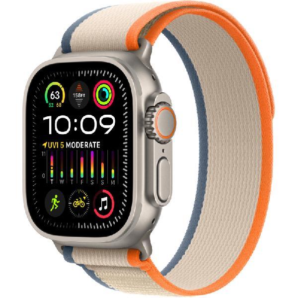 Apple Watch Ultra 2 4G 49mm Trail Band Oranje/Beige S/M