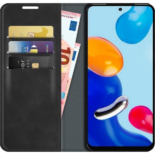 Just in Case Wallet Magnetic Xiaomi Redmi Note 11 Book Case Zwart