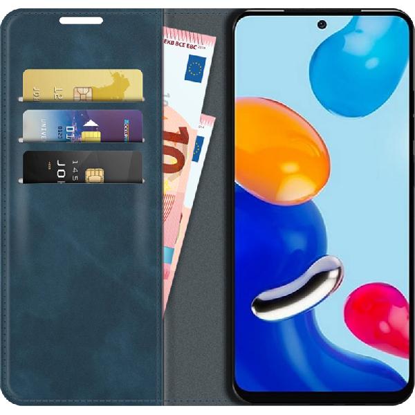 Just in Case Wallet Magnetic Xiaomi Redmi Note 11 Book Case Blauw