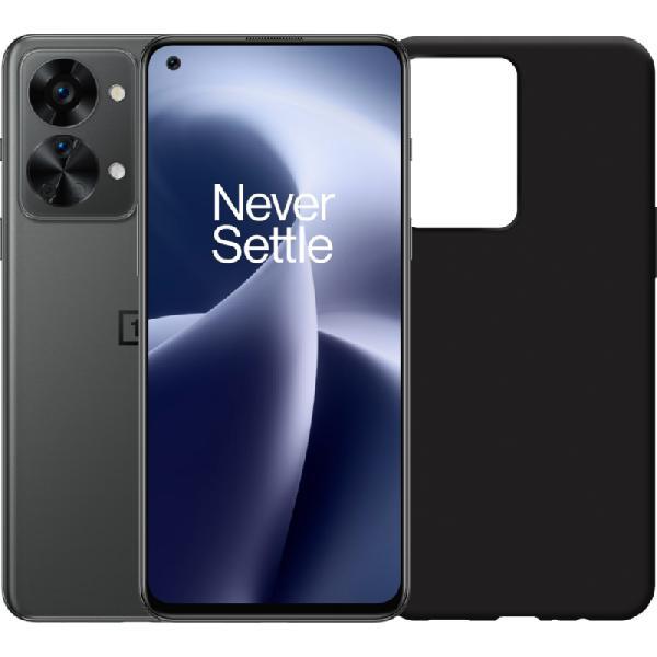 OnePlus Nord 2T 128GB Grijs 5G + Just in Case Back Cover Zwart