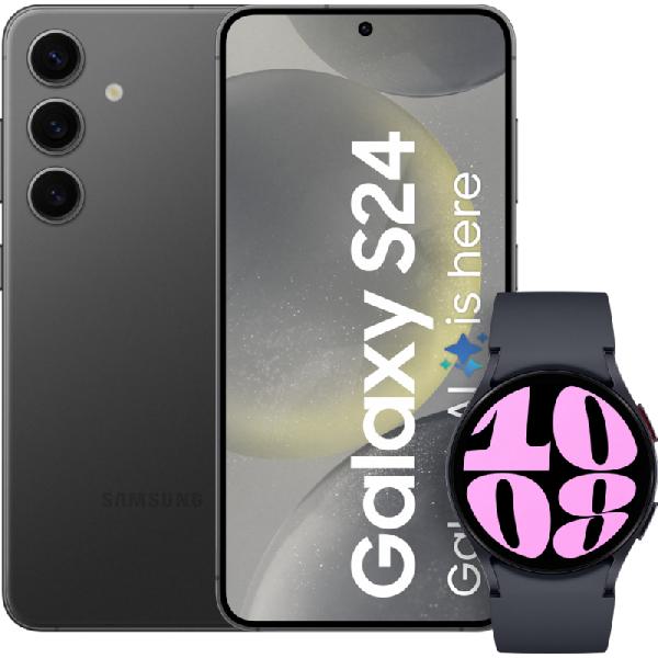 Samsung Galaxy S24 256GB Zwart + Galaxy Watch 6 Zwart 40mm