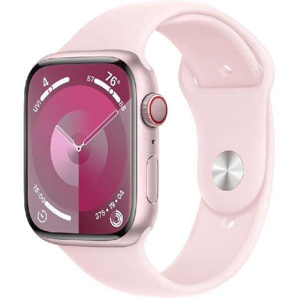 Apple Watch Series 9 4G 45mm Roze Aluminium Sportband M/L