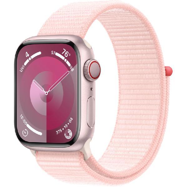 Apple Watch Series 9 41mm Roze Aluminium Sport Loop