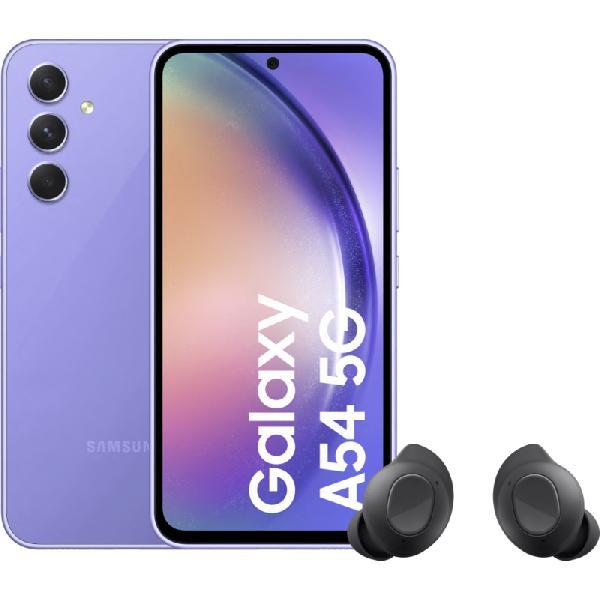 Samsung Galaxy A54 128GB Paars 5G + Samsung Galaxy Buds FE Zwart