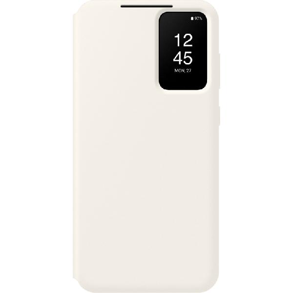 Samsung Galaxy S23 Plus Clear View Book Case Creme