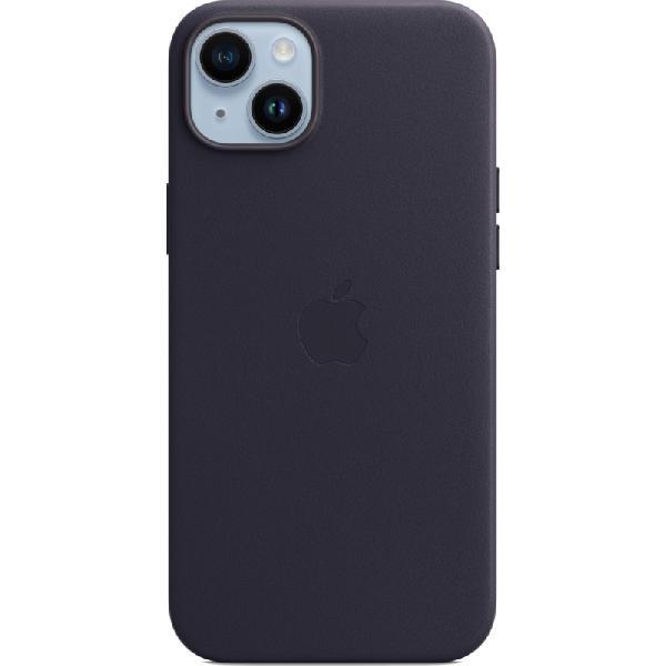 Apple iPhone 14 Back Cover met MagSafe Leer Inkt