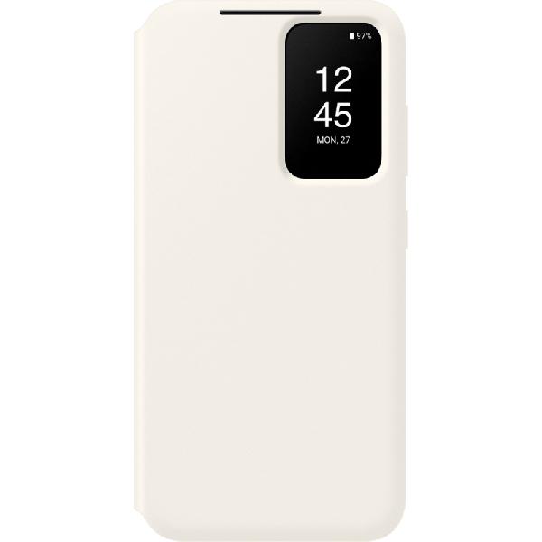 Samsung Galaxy S23 Clear View Book Case Creme