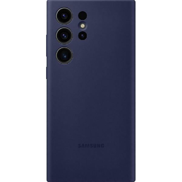 Samsung Galaxy S23 Ultra Siliconen Back Cover Blauw