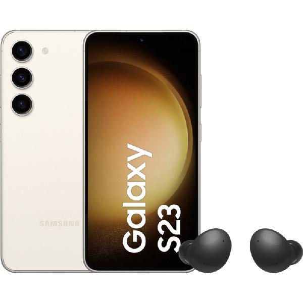 Samsung Galaxy S23 256GB Crème 5G + Galaxy Buds 2 Zwart