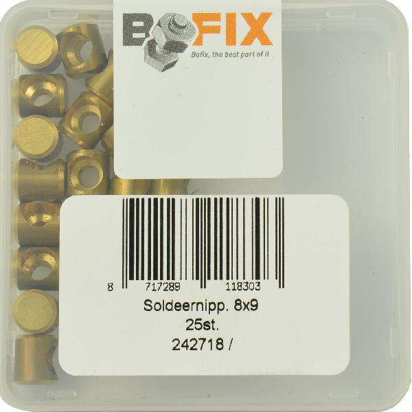 Bofix Soldeernippel 8x9 (25st)