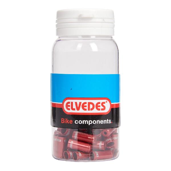 Elvedes Kabelhoedje 5mm sealed rood (50x) alum. ELV2012004