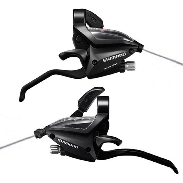 Shimano STI set 3x8v STEF500 verstellers met remgreep