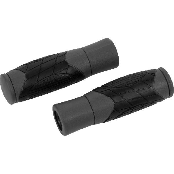 Ergotec Set Handvatten Diego 125-92/125-92mm zwart/grijs