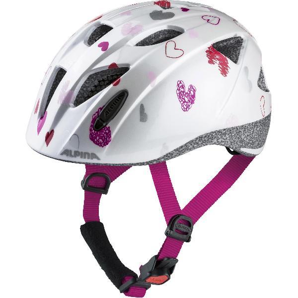 Alpina Helm Ximo white hearts gloss 47-51