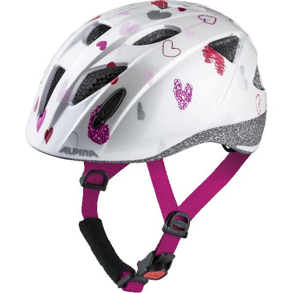 Alpina Helm Ximo white hearts gloss 49-54