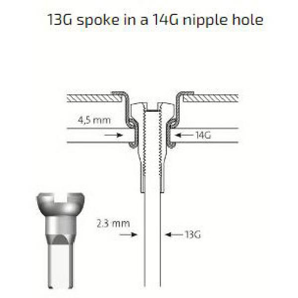 Sapim Spaakverloopnippel spaak-13 velg-14 zilv. (500st)