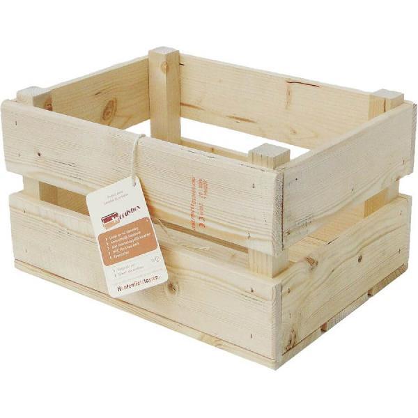 Fietskrat B1 blank vuren hout 40x30x24cm