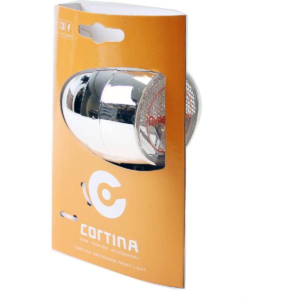 Cortina - koplamp Amsterdam dynamo chroom