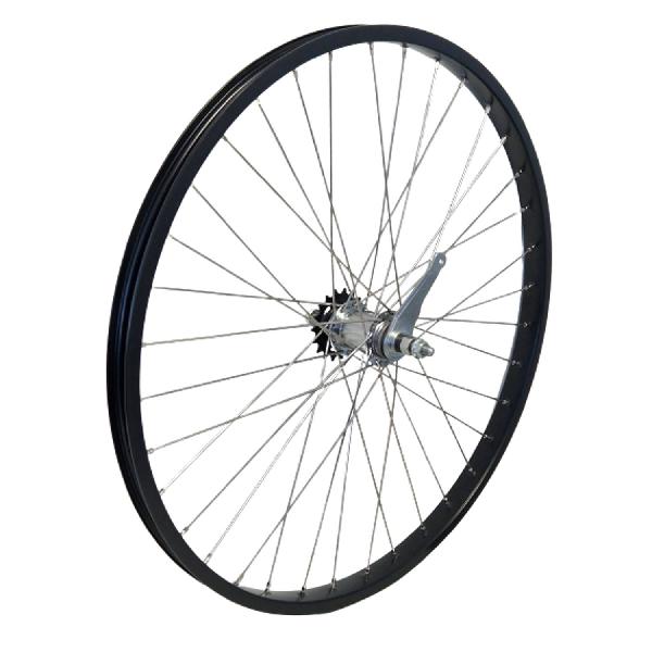 Kgs achterwiel leenfiets 26 inch 559 shimano remnaaf velg breed zwart