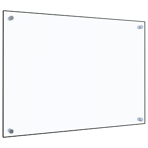 The Living Store Spatscherm Transparant Gehard Glas - 70 x 50 cm - 6 mm - Hittebestendig