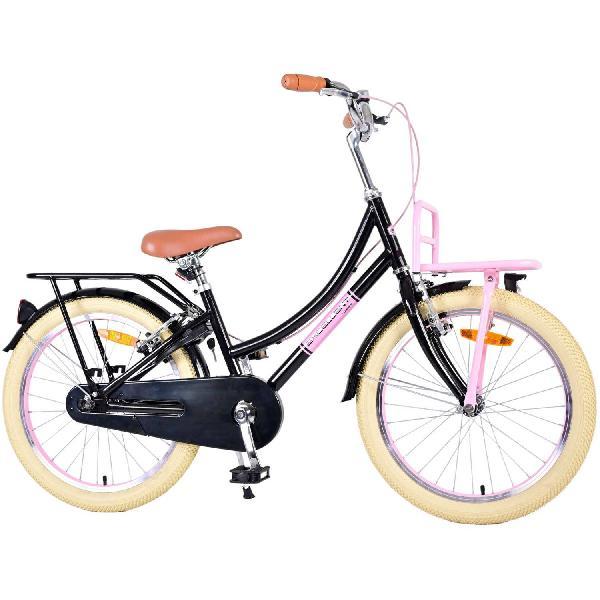 Volare Excellent Kinderfiets - Meisjes - 20 inch - Zwart - Twee handremmen