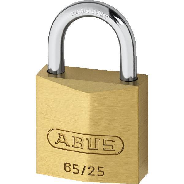 Abus Hangslot 65/25 gehard staal goud