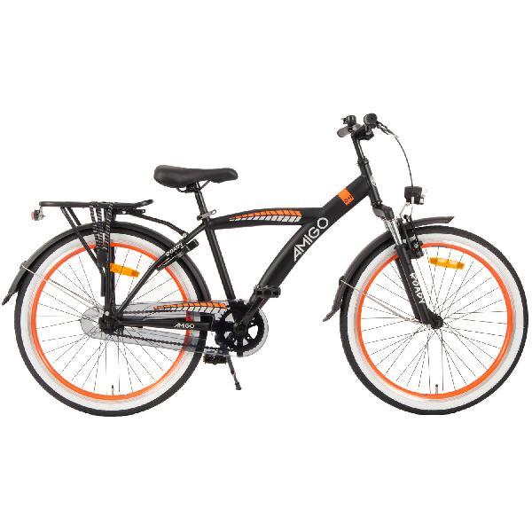 AMIGO Jongensfiets Roady 24 Inch 38,5 cm Jongens Terugtraprem Zwart/Oranje