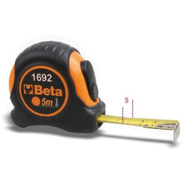 Beta 1692 rolbandmaat met behuizing meetlint staal 3m