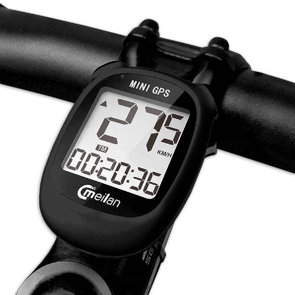 Meilan fietscomputer Mini GPS M3 89 gram 1.6 inch zwart