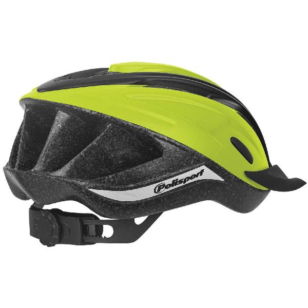 Polisport ride in fietshelm l 58-62cm fluor geel/zwart