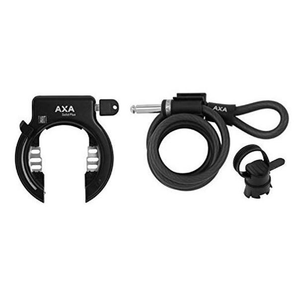 AXA Ringslot Solid Plus met insteekketting ART-2 zwart