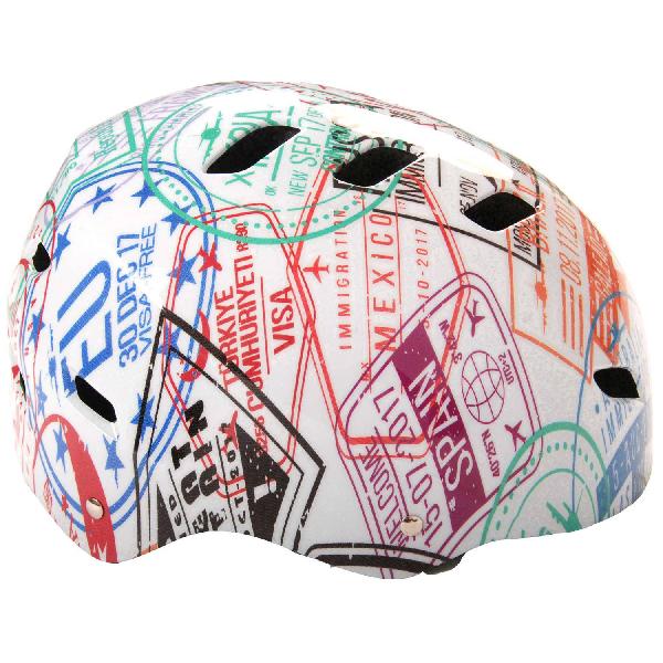 Volare helm Travel the World junior 55-57 cm polycarbonaat