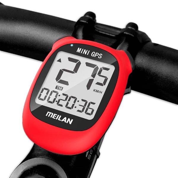 Meilan fietscomputer GPS M3 Mini 1,6 inch rood 3-delig