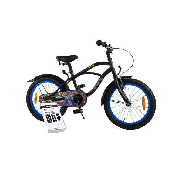 Volare Kinderfiets Batman - 18 inch - Zwart - Inclusief WAYS Bandenplakset